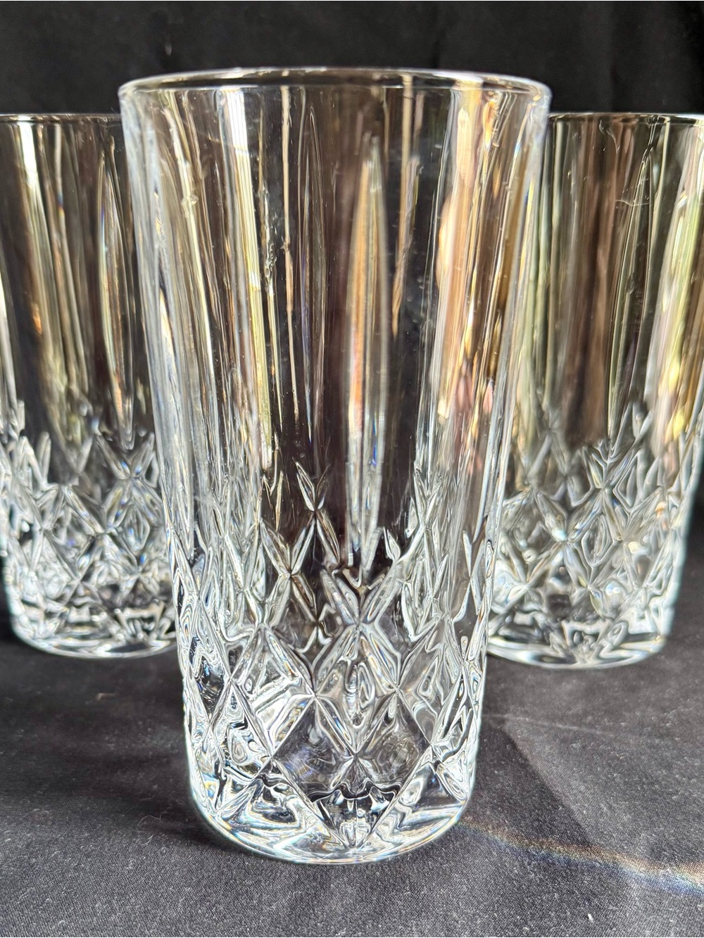 Vintage Gorham "Lady Anne" Lead Crystal Highball Glasses – Set of 3